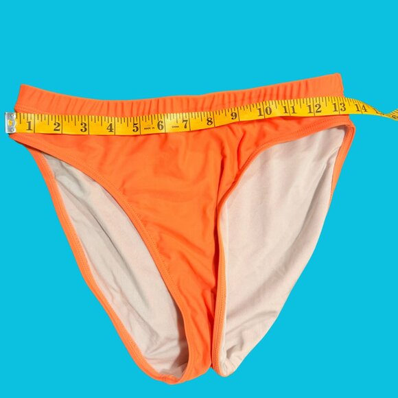 ☀️ Summer Mae Neon Orange Scoop Bikini Set (Size M) - Picture 4 of 8